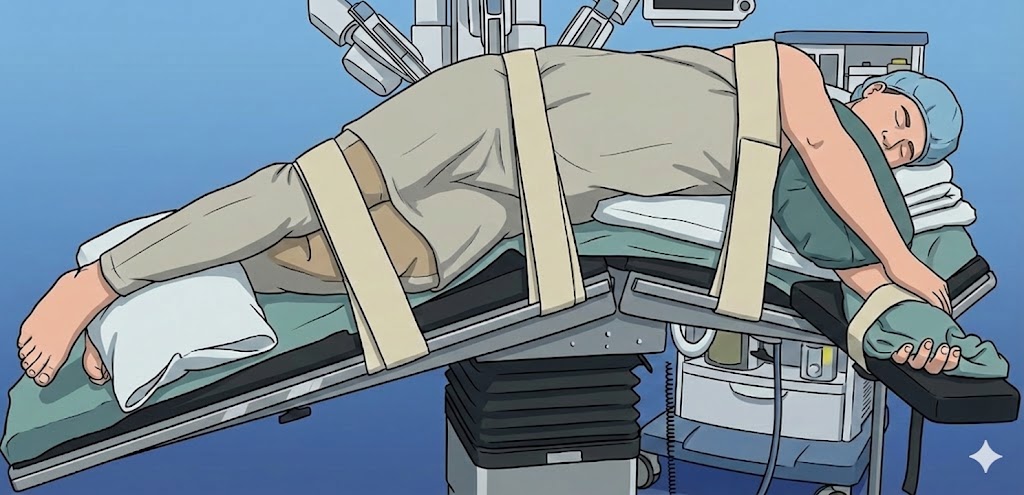 Position for kidney surgery